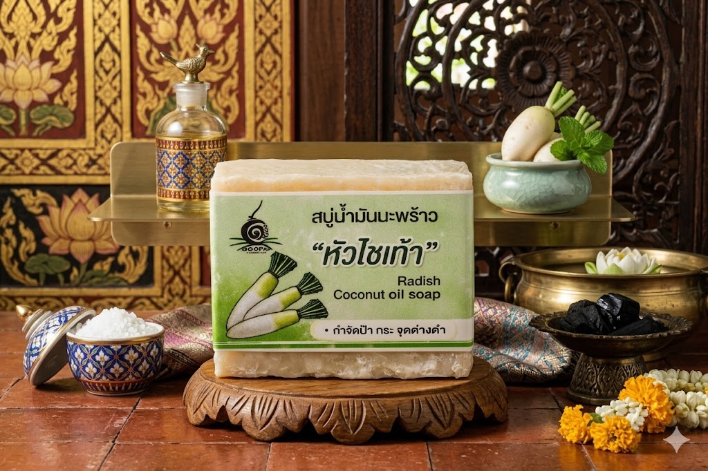 สบู่น้ำมันมะพร้าวหัวไชเท้า